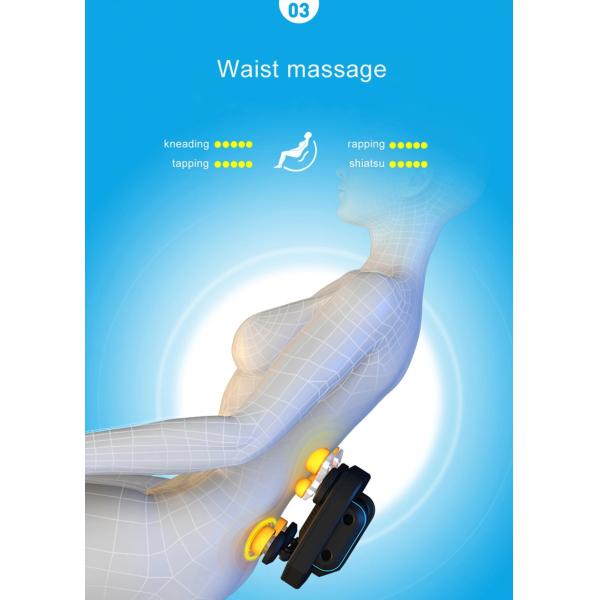 White Leather Electric Massage Recliner Chair SAA 4d Odm