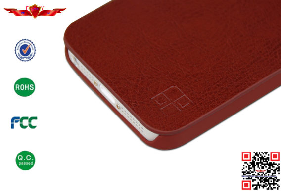 New High Quality Colorful PU Flip Case For Iphone 5S With Stander 100% Perfect Fit