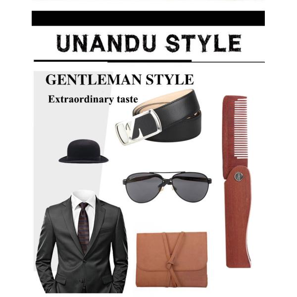 Comfortable Men's Foldable Beard Comb Folding Pocket Beard Comb SGS Certified