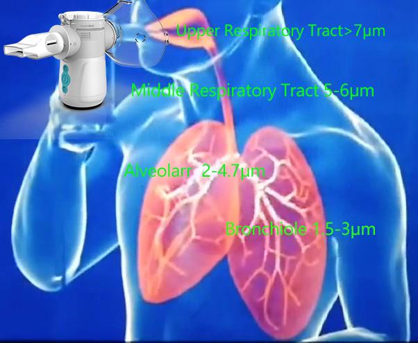 Nebulizer Budesonide 2μm до 3μm сетки батареи DC использующий энергию портативный для астмы