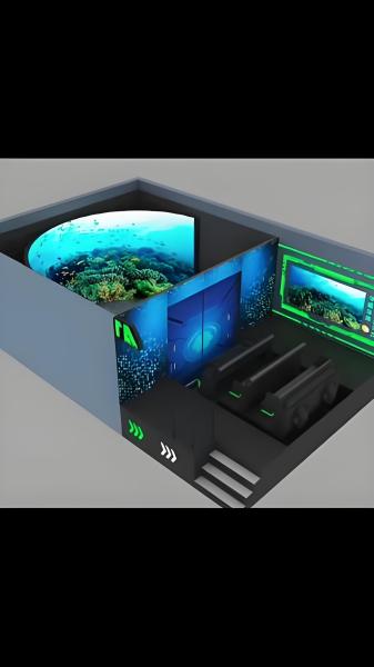 Cinéma de piste 3D VR avec expérience de vol 4D 9D