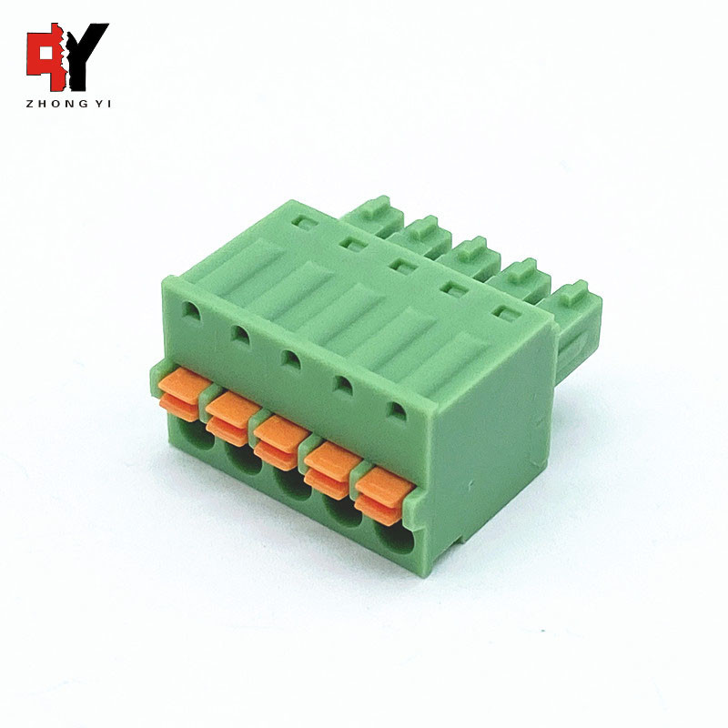 Тангаж соединителя HQ15EDGKD-3.5/3.81mm терминального блока PA66 28-16AWG Pluggable