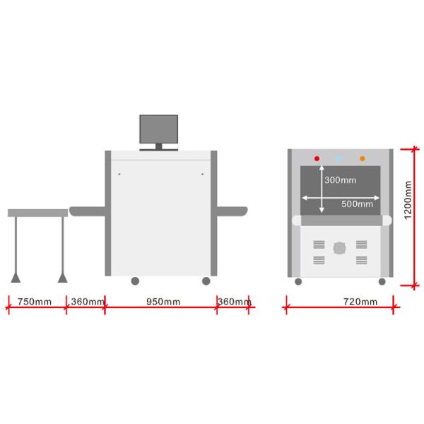 Высококачественная машина багажа аэропорта блока развертки багажа рентгеновского снимка для проверки сумок