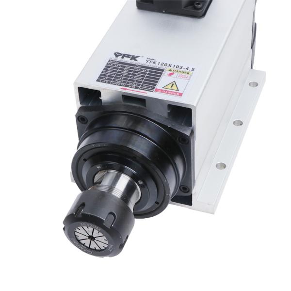 18000 Rpm 4.5KW Flange Air Cooled Square Spindle Motor for CNC Engraving Wood Lathe