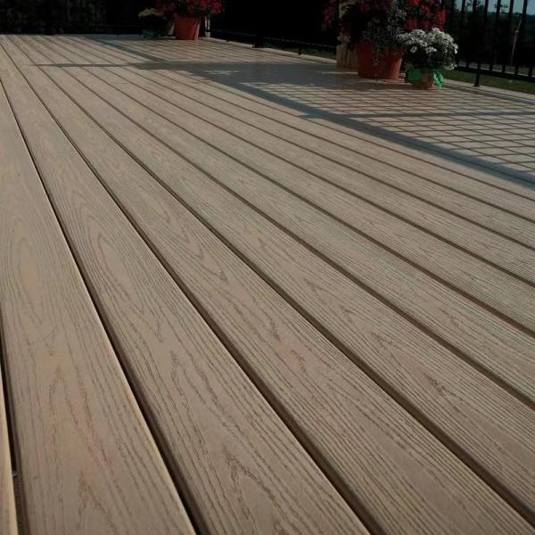 Hollow Balcony Wpc Wood Plastic Composite Co Extrusion Decking 140 X 25mm