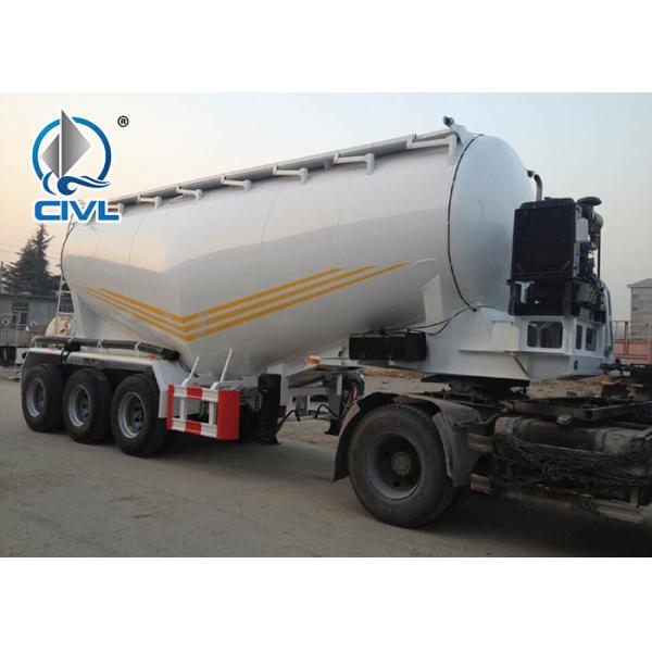 40T-60T Bulk Cement Tank Semi Trailer Powder Material Transporter