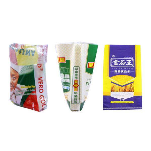 Water Proof PP Woven Rice Packaging Bags , PP Rice Packaging Bag 25kg