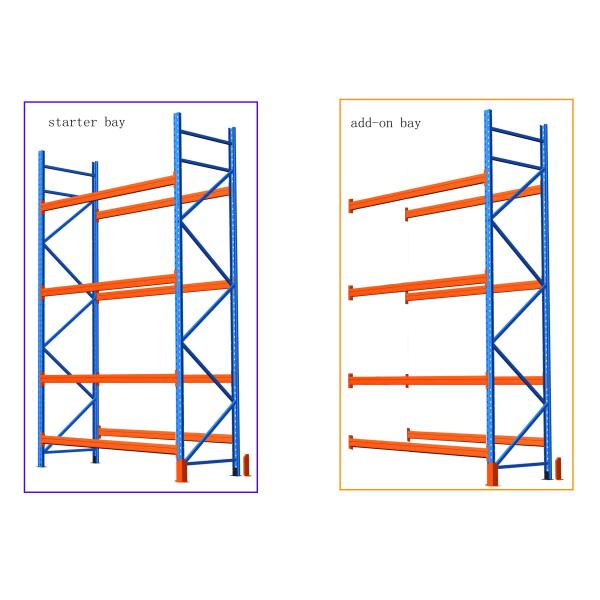 Carbon steel selective pallet rack with phosphorus antirust / spray powder finished