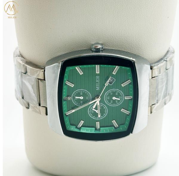 Logotipo personalizado Quartz relógio de moda impermeável para homens Data relógios de aço inoxidável relógio de pulso