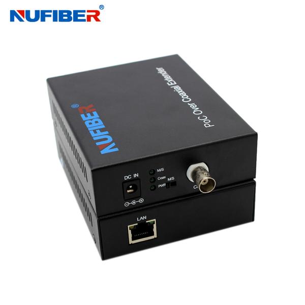 POC POE Ethernet Over Coaxial Converter 900M 1 BNC Port 1 RJ45 Port High Data Rate