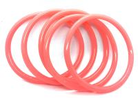 Rond doux résistant à la chaleur de joints circulaires en caoutchouc de silicone formé avec différentes couleurs
