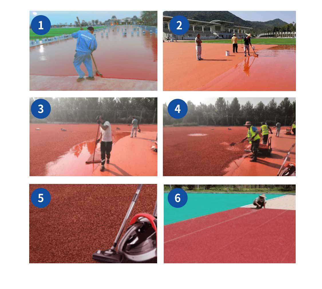 Best Shock Absorption Performance 13mm Hybrid System Synthetic Running Track World Athletics Certified Professional Running Track