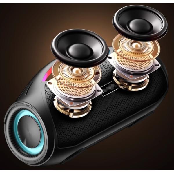OEM IPX5 Bluetooth 5.1 Speakers 3.5 Audio Speaker With  Dynamic Colorful Lights