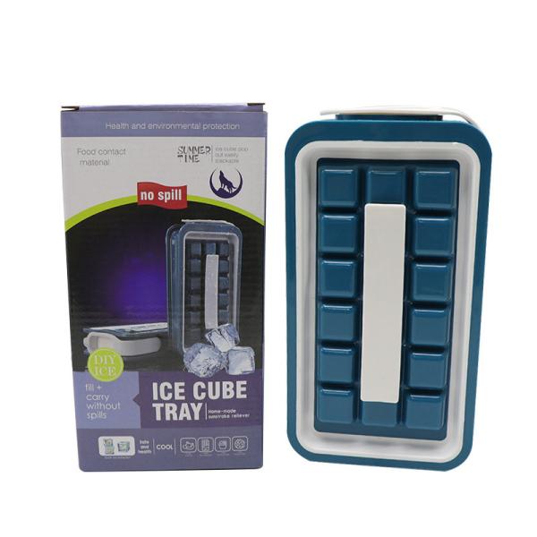 O cubo de gelo dobrável livre do silicone de BPA molda 20*11*4CM para cocktail