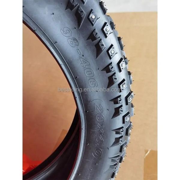20X4.0 Studded Fat Bike Tyre Snow Bike For Electric Bicycle In Winter Riding
