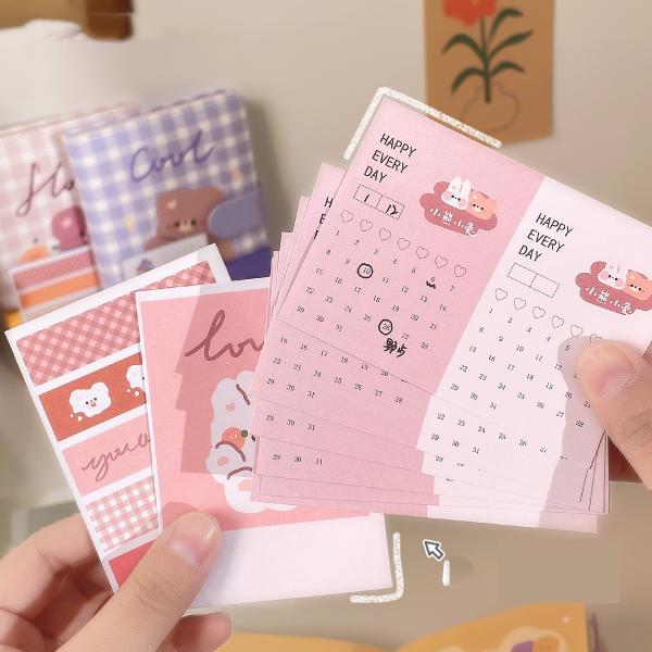 Leather Cute Ins Cartoon Estudiante Página de color Cuaderno de mano LOGO Personalización aceptada