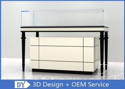 Vitrine de joias de madeira + vidro, mobiliário de showroom de joias
