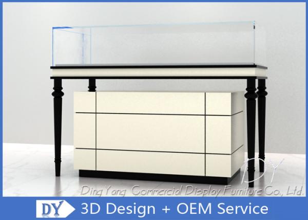 Vitrine de joias de madeira + vidro, mobiliário de showroom de joias