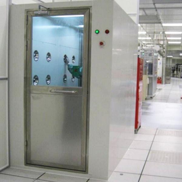 Cold Rolled Plate Cleanroom Air Shower Automatic Single / Double Door