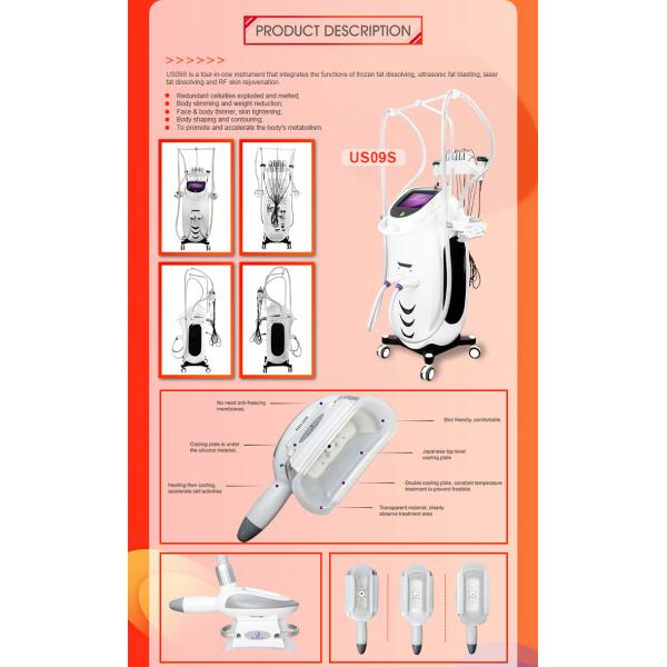 Multifunctional RF Cavitation Cryolipolysis Machine 5 Treatment Models