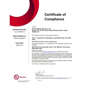 Xiamen Winley Electric Co.,Ltd Certificações