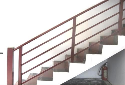 Wooden Grain Transfer Guardrail Powder Coated Aluminum Profile