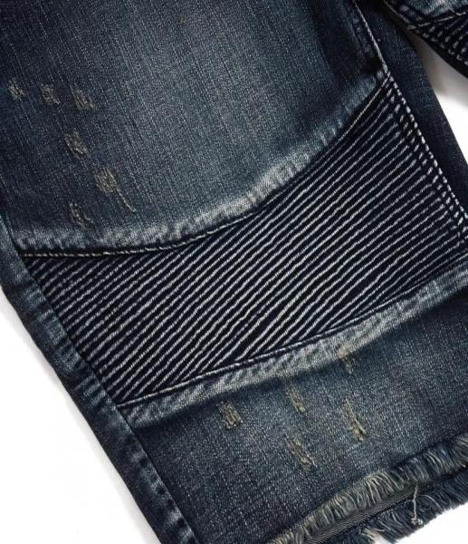                  Custom Summer New Design Men Flared Jeans Patchwork Loose Hip Hop Denim Pants Washed Jeans             