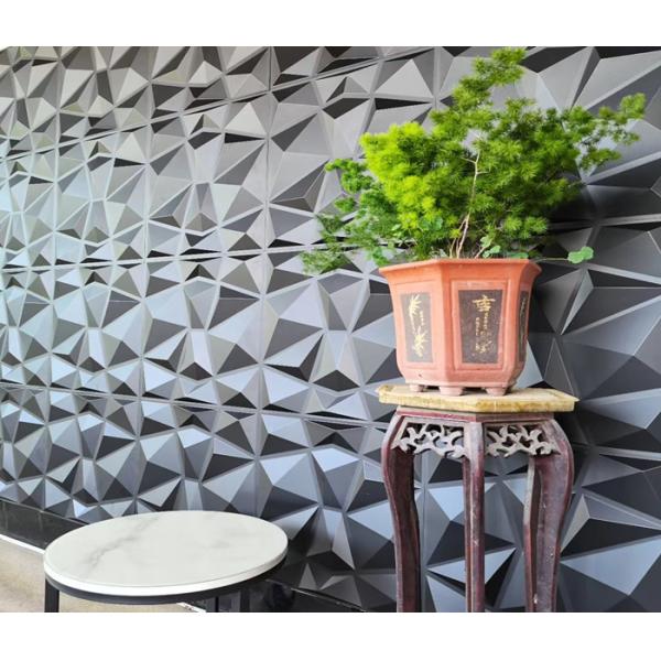 50cm*50cm Green High Streng 3D PVC Decoration Wall Panel For TV background