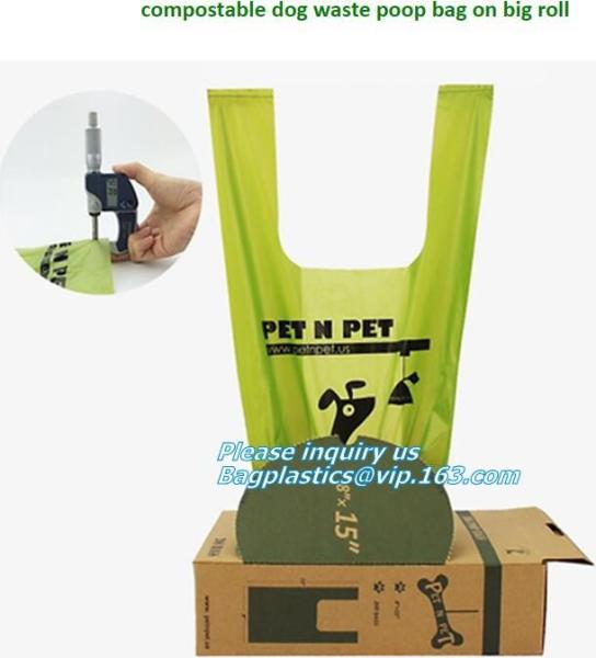 Compostable Dog Poop Bag/ Pet Waste Bags, Leak Proof Dog Waste Poop Bags, Environment Friendly Compostable Dog Pet Po