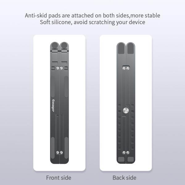 Estante de ordenador portátil de aluminio ajustable Plegable a prueba de agua en la oficina Viaje a casa