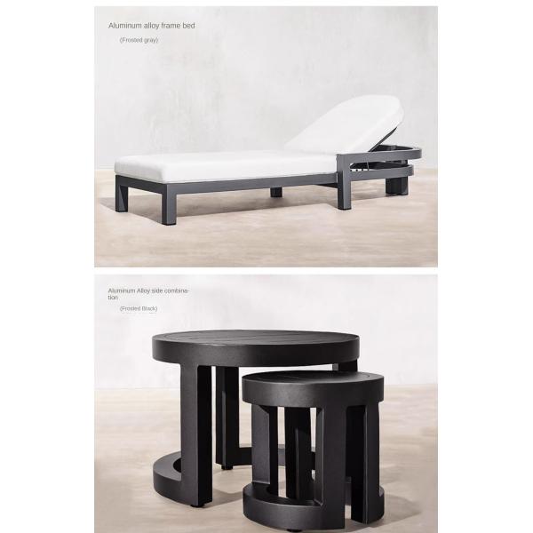 Customized Luxury Pool Teak Wood Lounge Chair Leisure Bed