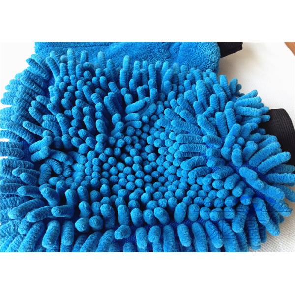 Перчатка 100% мытья Microfiber полиэфира с эластичным тумаком, перчатками запитка автомобиля