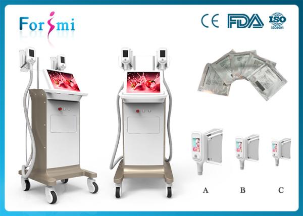 15 inch big screen fat freezing slimming machine with two handles work at the same time
