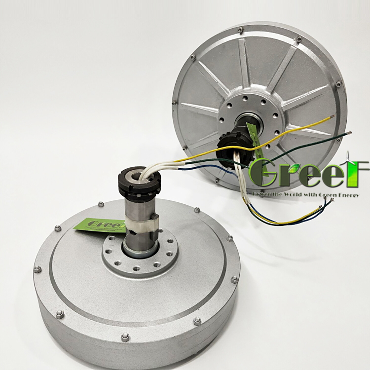 50W-10KW Permanent Magnet Generator with Outer Rotor and >85% Efficiency Coreless Alternator