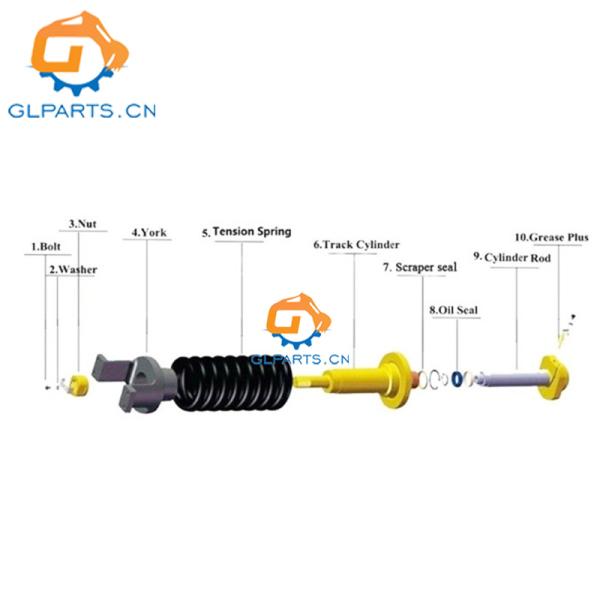 Excavator Track Adjuster Recoil Spring 2073074141 For PC300-7 PC360-7 PC350-7