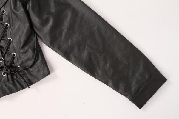 Ladies High quality leather jacket, Women's Leather jacket, Sherpa collar detachable