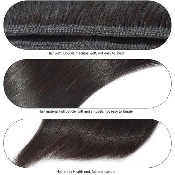 Отсутствие черноты Веаве 100% волос плохого запаха перуанской прямой Уньпросессед с маленьким Брауном