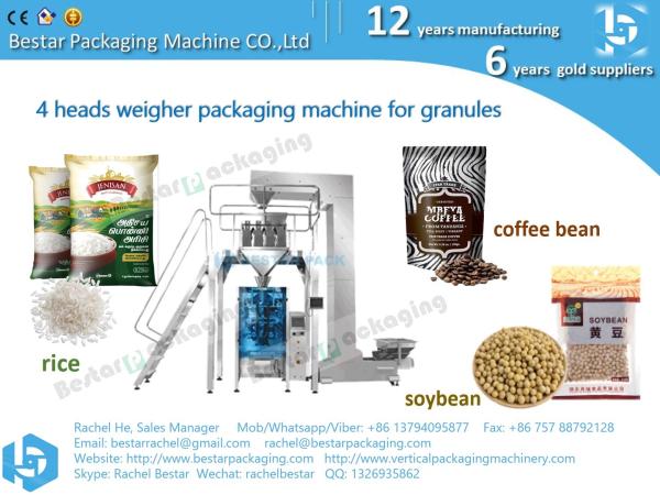 Aquarium salt ball for oranmetal fish pouch weighing packaging machine BSTV-450AZ