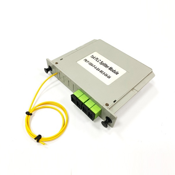 1X4 With 2mm Cable  Input Port LGX Type Fiber Optical Splitter Box With 0.5m Pigtail Length For Single Mode SM G657A Networks
