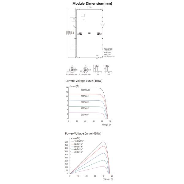 120 Cells 350W 480W 585W 1000w Solar Panel Residential Solar Panels 182X182mm