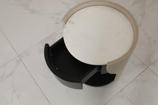 Marble Top Wood Base End Table Customized For Your Business