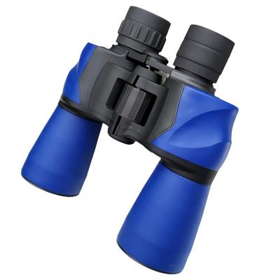 Os binóculos 7x50 impermeáveis azuis centram o foco com o prisma de Porro Bak4