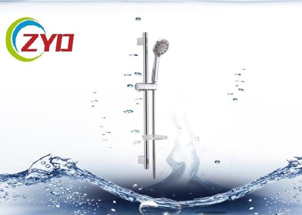 Bathroom Toilet 201 Stainless Steel Adjustable Shower Set System Panel Sliding Bar With Soap Dispensor  Hand Shower
