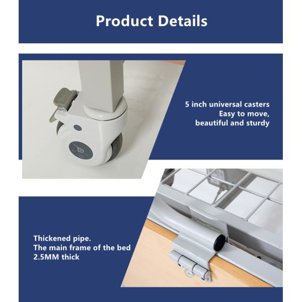 Electric Nursing Bed Automatic Turning Medical Hospital Bed With Rails Hospital Room Bed