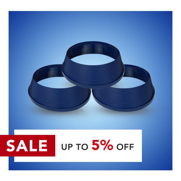 ASTM 20mm Dark Blue 2.6cm Aluminium Plastic Trim Cap Profiles