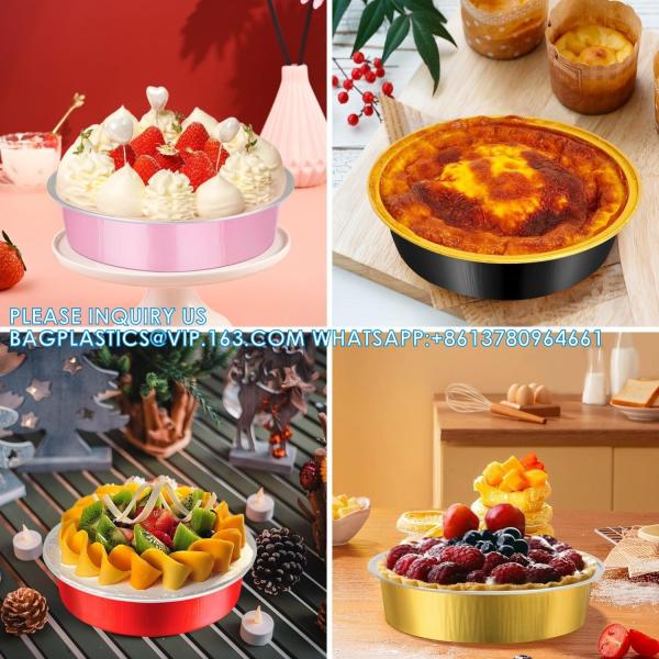 128mm Diameter 450ml Custom Logo Disposable Factory Price Aluminum Foil Containers Disposable Aluminium Cake Bake Tray