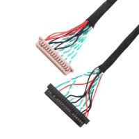 OEM/ODM 30 Pin LVDS Cable Assembly WL1258h-20P TO  DF13-2 Lvds Display Connector