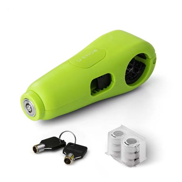 Blue Green Yellow Scooter Alarm Lock Anti Theft Throttle Grip Lock