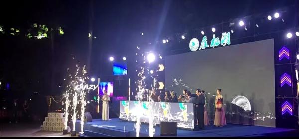 Customized Control Party Wedding Disco Fog Machine with Colored Segrat and Smoke Making
