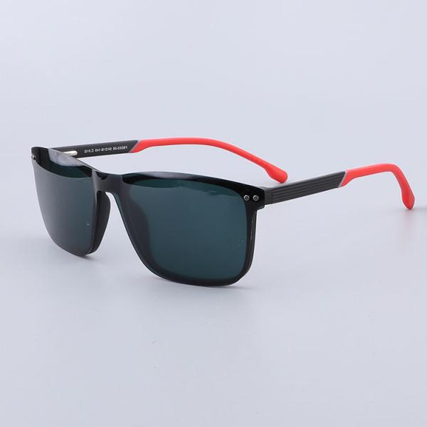 Unisex 54mm Square Clip On Eyeglasses Customized Logo
